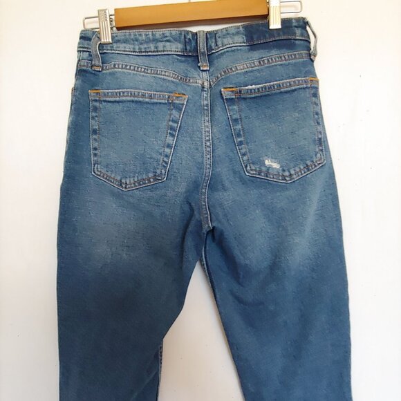 Abercrombie & Fitch exposed zipper Simone high rise slim denim jeans 27 - Picture 8 of 10